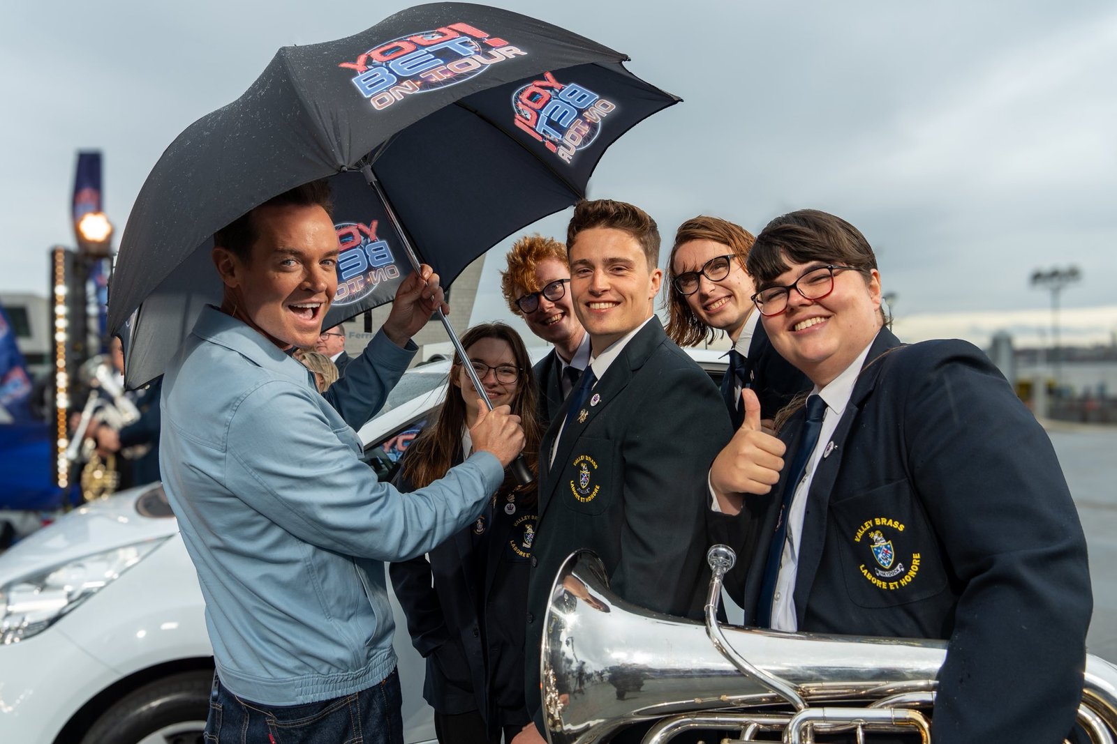 Valley Brass Band performing on the television show You Bet!